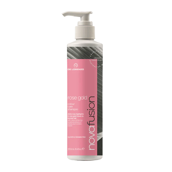 De Lorenzo Novafusion Rose Gold Shampoo 250ml-Salon brands online